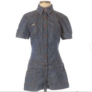 Frankie B Denim Romper Size 2